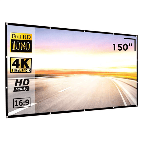 RoomCast™ Pro 2 - Portable Projection Screen - 150"