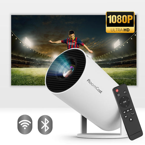 RoomCast™  Pro 1 Smart Projector - SmartHub | 130" Display | Bluetooth 5.0 & Wifi 6